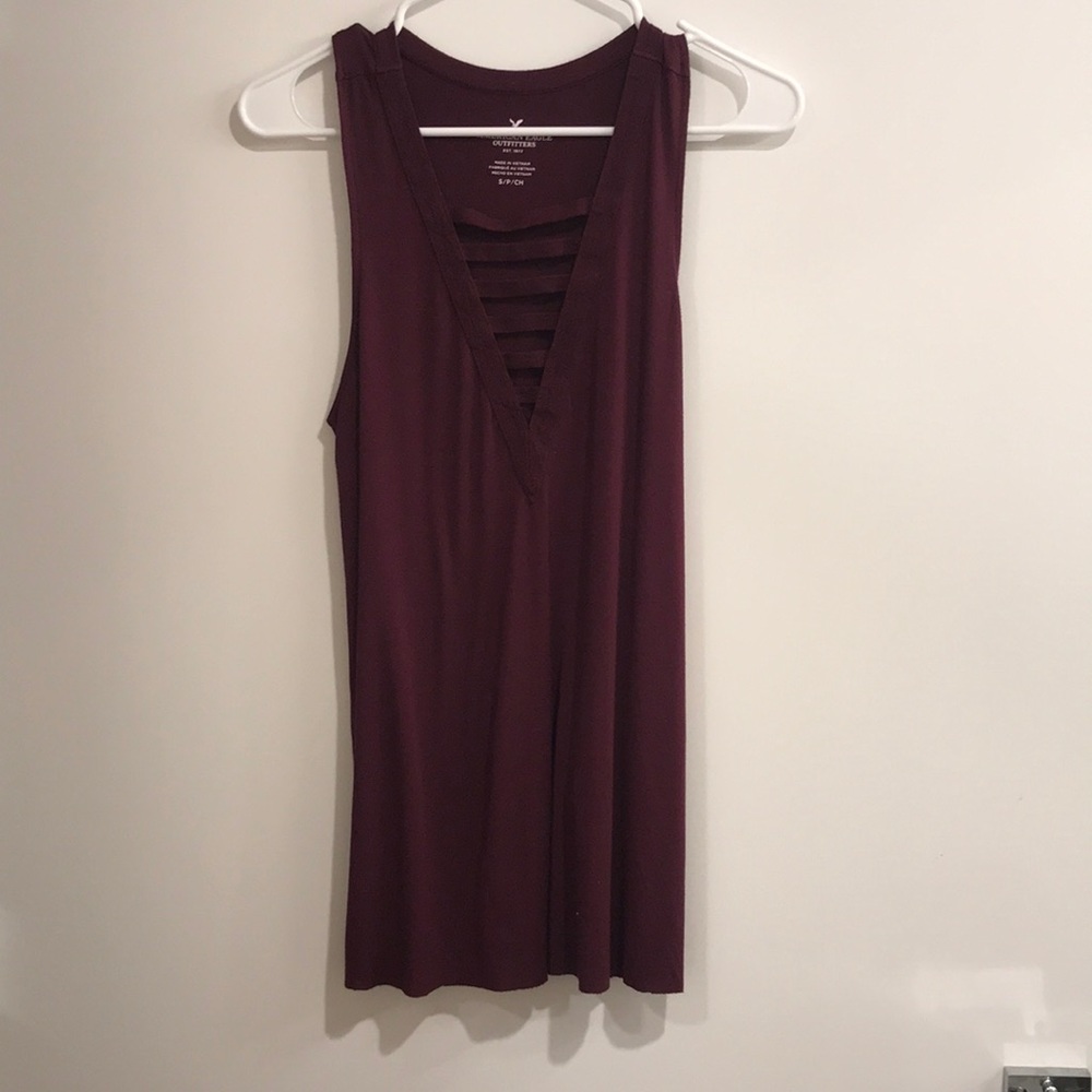 American Eagle Maroon Tunic